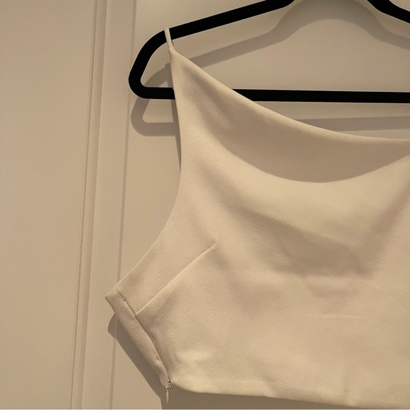 zara one shoulder crystal button top - Picture 2 of 4